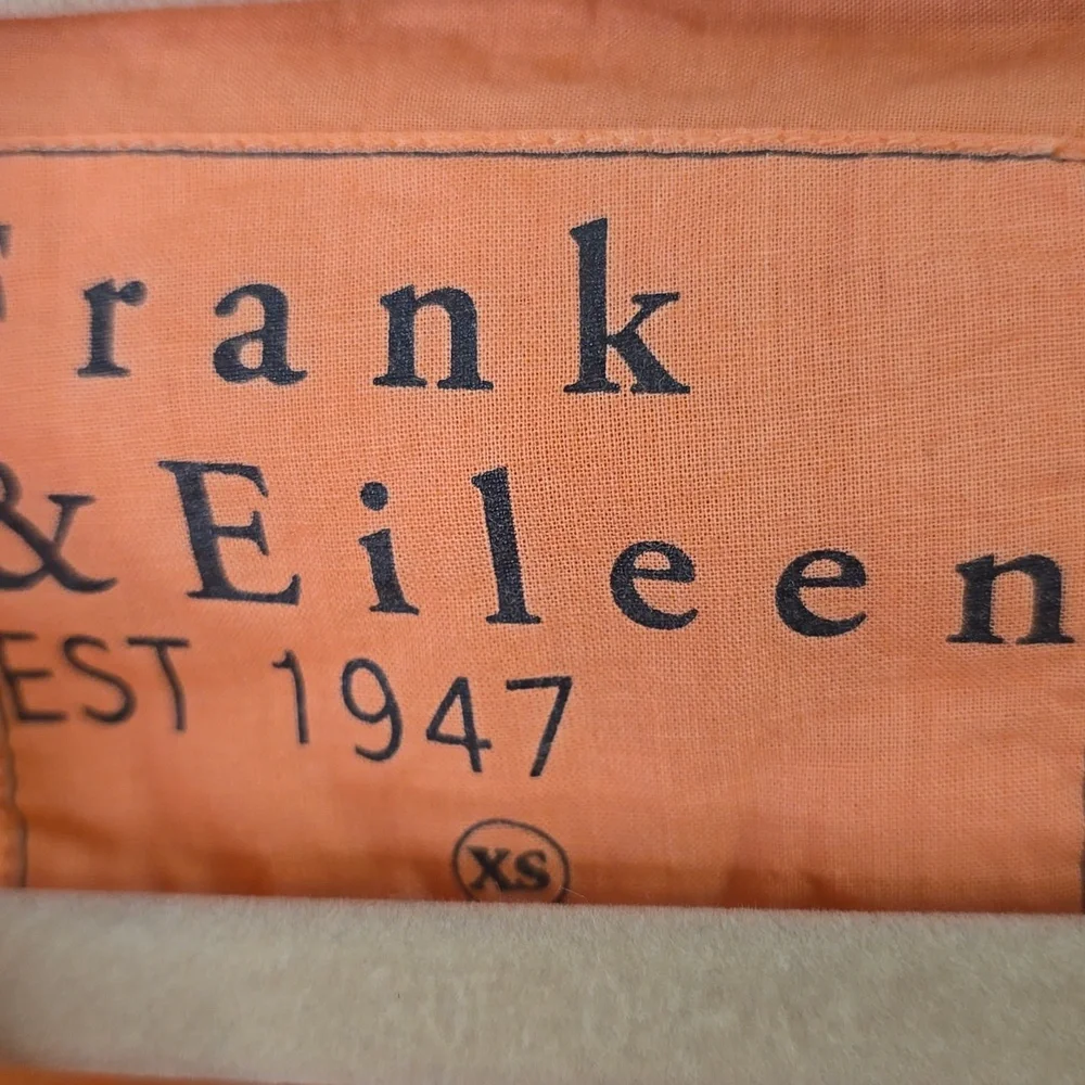 Frank & Eileen Vibrant Orange Button Down Shirt - Picture 5 of 6